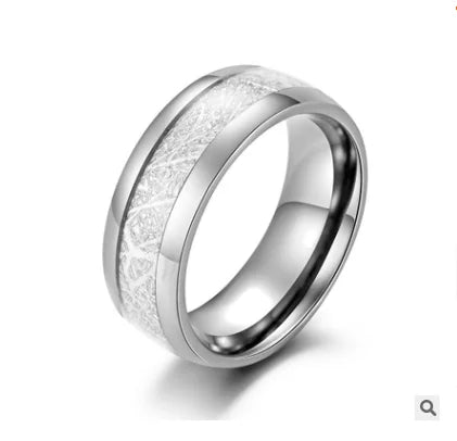 05 Silk Grain Stainless Steel Ring For Men Women Jewelry