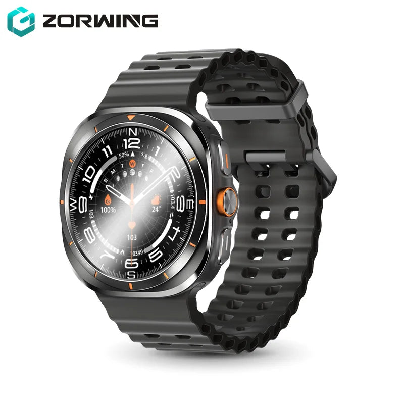 47mm Smart Watch 7 Ultra Men Women AMOLED NFC Compass IP68 Waterproof Heart Rate SpO2 Sport Smartwatch for Android IOS New