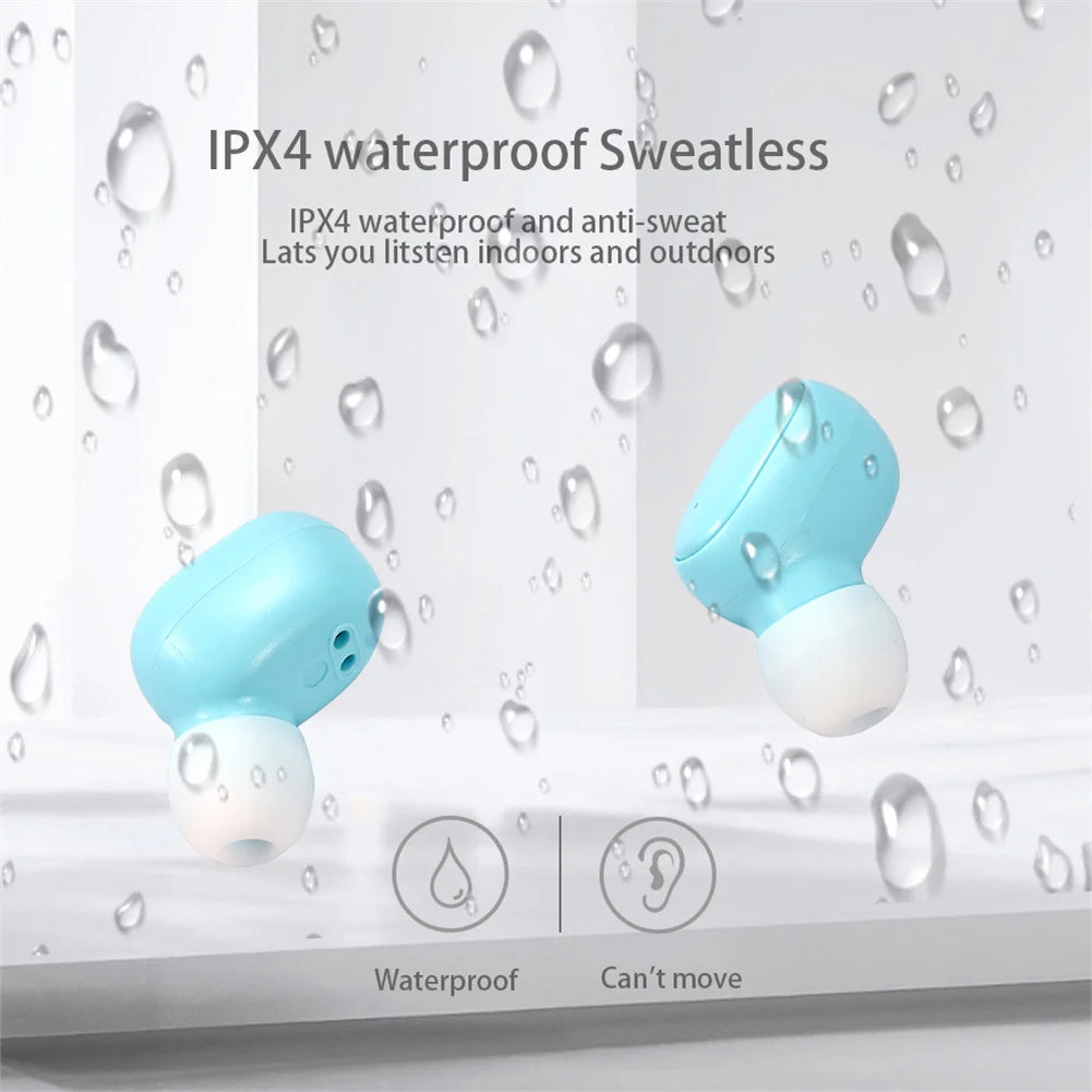 A6s Tws Earphones Wireless Bluetooth-compatible Headset Stereo Fone Sports Earbuds Compatible For Xiaomi Huawei Iphone