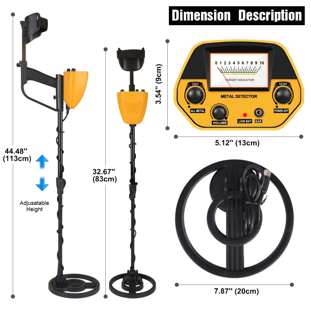 MD-5090 Metal Detector Gold Digger Treasure Hunter Adults High Accuracy Underground Gold Detector Coins Jewelry Detector