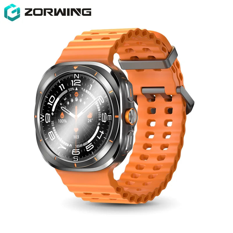 47mm Smart Watch 7 Ultra Men Women AMOLED NFC Compass IP68 Waterproof Heart Rate SpO2 Sport Smartwatch for Android IOS New