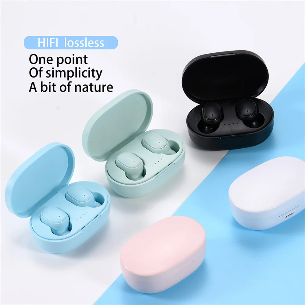 A6s Tws Earphones Wireless Bluetooth-compatible Headset Stereo Fone Sports Earbuds Compatible For Xiaomi Huawei Iphone