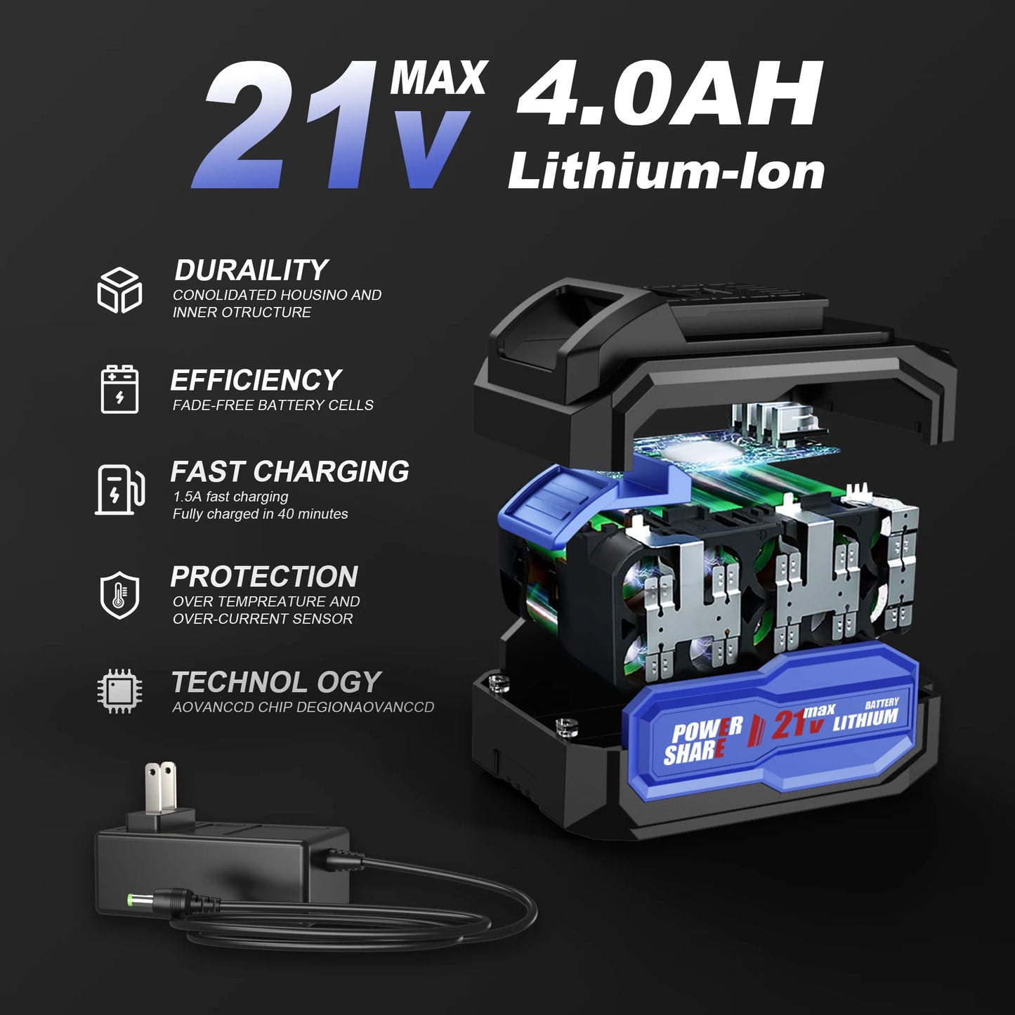 30000mAh Electric Wrench Kit Box Back Can Be Used For Tapping Multi Scenario Use More Efficient Charger Reducing Charging Time